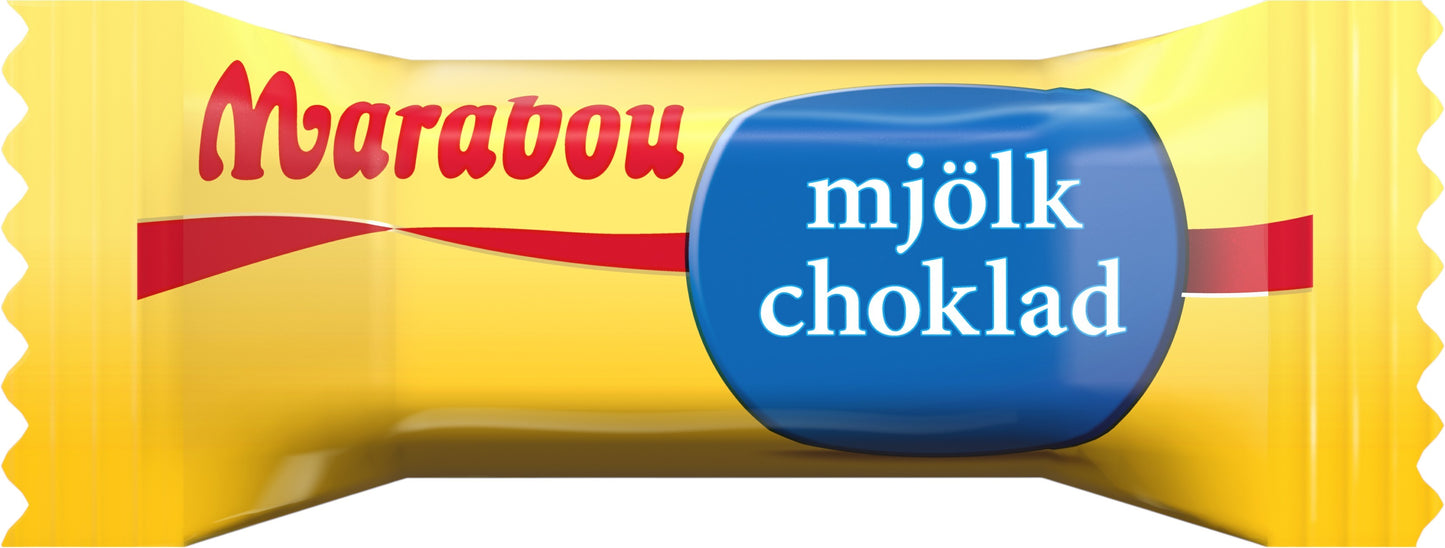 Swedish Candy Club Marabou Mjölk Choklad individually wrapped milk chocolate candy.