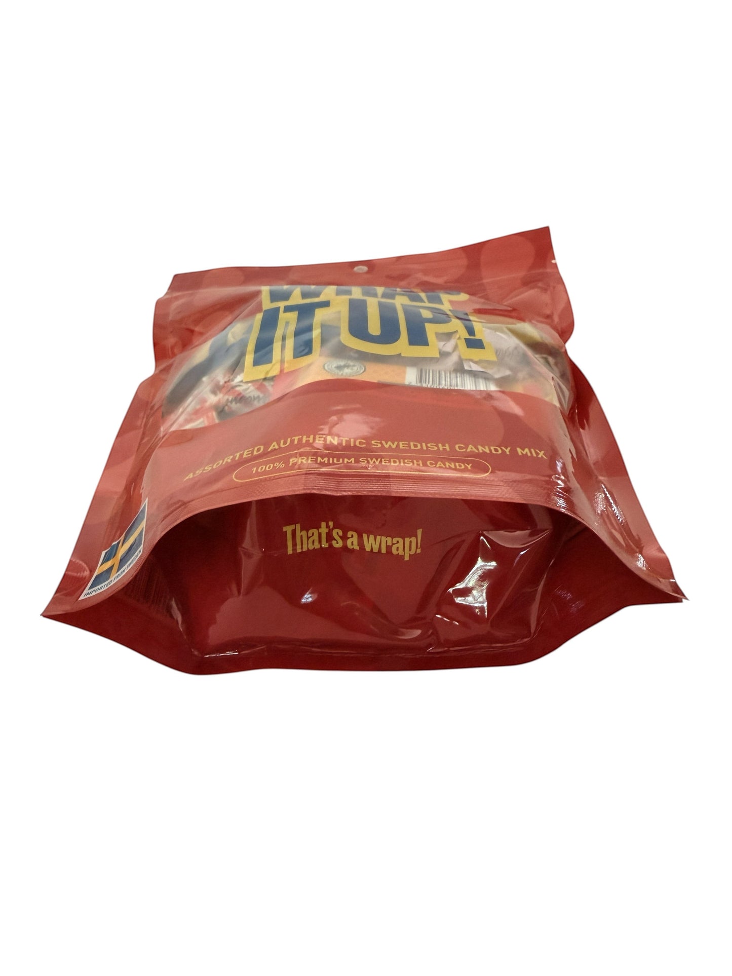 Swedish Candy Club Wrap it Up! assorted authentic Swedish candy mix bag with chocolates, toffees, and hard candies.